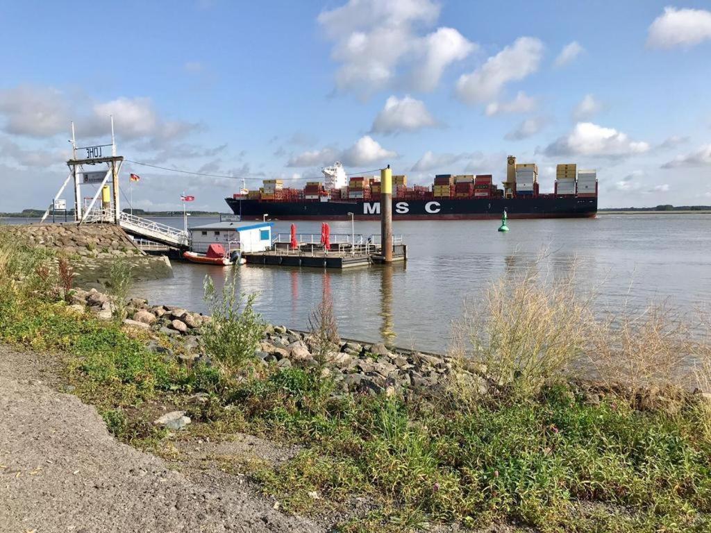 FeWo Blankenese im Haus Lühegarten Grünendeich Exterior foto